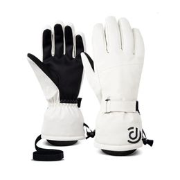 Лыжные перчатки Зимние мужские и женские лыжные перчатки Ветрозащитные теплые водонепроницаемые флисовые перчатки с сенсорным экраном Нескользящие сноубордические снегоходные велосипедные лыжные перчатки 231016