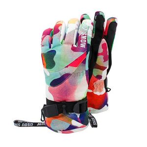 Ski Handschoenen Winter Wanten voor Skiën Jongen Meisje Waterdicht Kinderen Sneeuw Golves Verwarmd Warm Kids Mountain Mitten Outdoor Sport Tiener Handschoen HKD230727