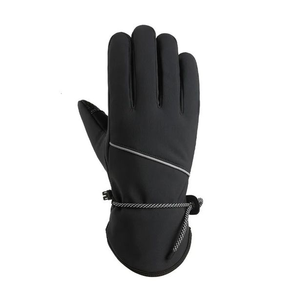 Gants de ski hiver cyclisme en plein air écran tactile doublé polaire hommes coupe-vent chaud ski antidérapant escalade automne résistant au froid 231129