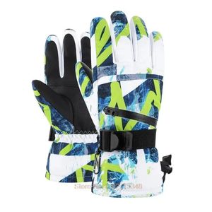 Gants de ski Gants de Ski d'hiver hommes femmes gants de Snowboard imperméable écran tactile polaire gants thermiques chauds équitation moto Ski accessoire 231109