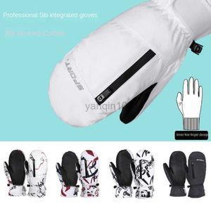 Skihandschoenen Winter skihandschoenen Waterdichte skiwanten Ademende snowboardhandschoenen met zak Touchscreenhandschoenen Sneeuwscooterwanten ski HKD230727