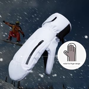 Gants de ski Gants de ski d'hiver Mitaines de ski imperméables Gants de snowboard respirants avec poche Gants pour écran tactile Mitaines de motoneige 231114