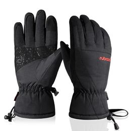 Gants de ski hiver mitaines thermiques vélo chasse Snowboard ski vélo de route polaire imperméable chaud neige gant hommes unisexe 230830