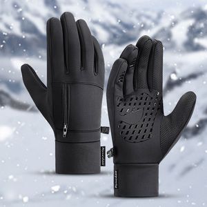 Gants de Ski hiver chaud poche cyclisme écran tactile étanche antidérapant ski pour hommes femmes épais thermique moto 230726