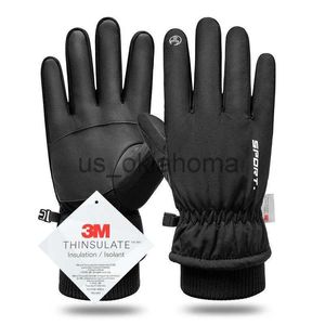 Ski Gloves Winter Warm Ski Gloves Man Thickening Outdoor Windproof Waterproof Touch Screen ColdProof Sports Cycling Gloves Women J230802