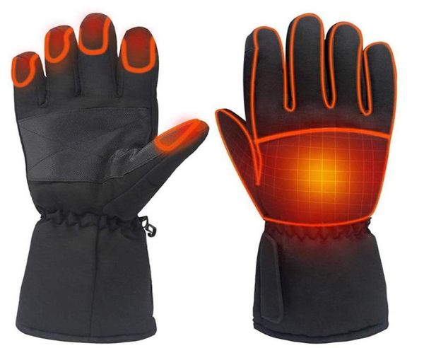 Gants de ski Femme Hommes Randonnée Snowboarding Outdoor Motorcycle chauffé chauffé Batterie à main alimentée Pêche à la pêche Hiver Chauffement 1479452