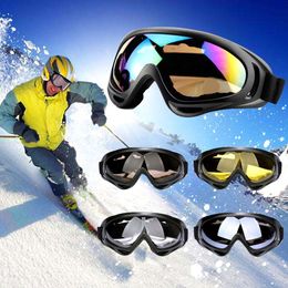 Gafas de esquí 1 unid invierno a prueba de viento gafas de esquí deportes al aire libre gafas a prueba de polvo moto ciclismo lente marco gafas de sol 230920