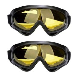 Lunettes de Ski 2 pièces lunettes de soleil de cyclisme hiver extérieur Snowboard moto coupe-vent lunettes Goggs lunettes équipement L221022