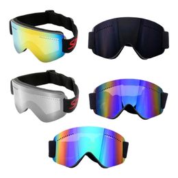 Lunettes de Ski Anti-buée moto sur lunettes lunettes de Snowboard sangle extensible pour hommes femmes Protection 231109