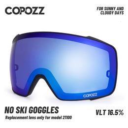 Ski Goggles copozz 21100 magnetische vervangingslenzen niet -gepolariseerd 221124