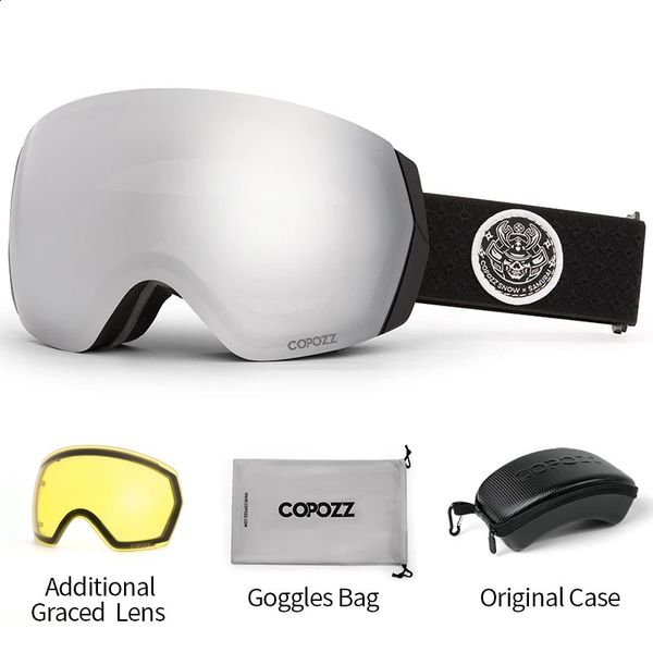 Lunettes de ski COPOZZ marque professionnelle Double couches Anti-buée UV400 hommes femmes hiver motoneige lunettes Snowboard sport lunettes 231109