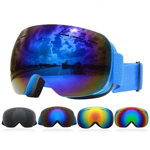 Skibrillen Dubbellaagse lens Anticondens-skibril Heren Dames Grote weergave High Definition Skibrillen UV-bescherming Snowboardbril voor volwassenen 231115