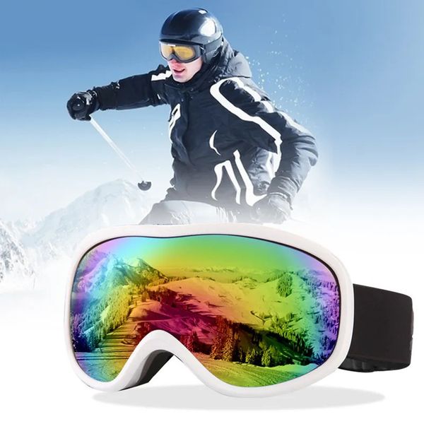 Ski Goggles Double couches UV400 ANTI-FOG BIG SKI MASK LOCESSES Ski Snow Men Femmes Snowboard Goggles Ski Lunettes de soleil Eyewear 231221