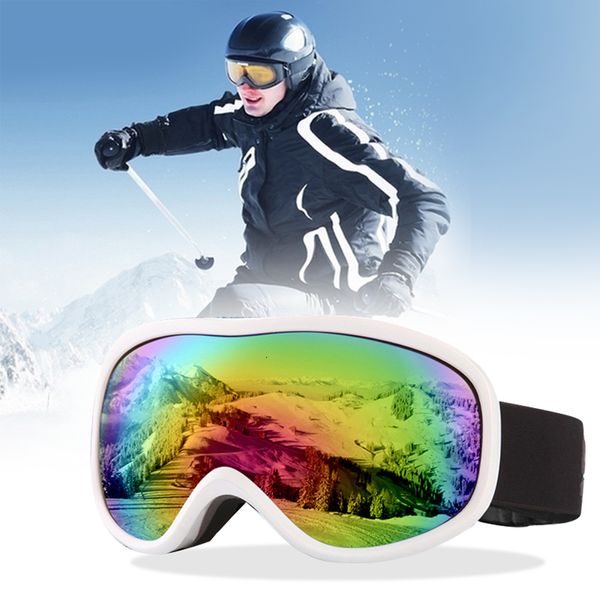 Gafas de esquí de doble capa UV400 Anti niebla máscara grande gafas de esquí nieve hombres mujeres Snowboard gafas de sol gafas 230729