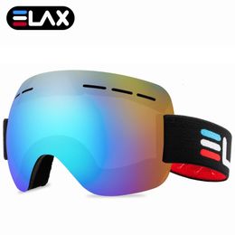 Ski Goggles Elax Brand Snow Snowboard Glazen Snowscooting Snowmobile Outdoor Eyewear Sport Googles 221122