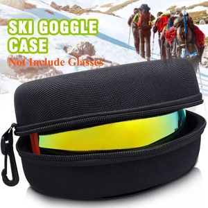 Lunettes de ski EVA Ski Goggles Box Snowboard Ski Lunettes Case Zipper Snow Sac de transport Hard Box Eyewear original HKD230725