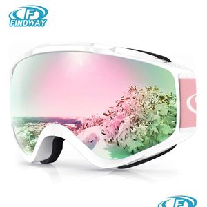 Ski Ggggles Findway Adt Double Layer Len anti-Fog 100% anti-UV OTG Design Snow for Youth Outdoor Skiing 231010 DROP DIVROY Sports OU Dhalf