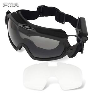 Ski Goggles FMA Airsoft Regulator met ventilator bijgewerkte versie Anti Fog Tactical Paintball Safety Eye Protection Glazen 221203