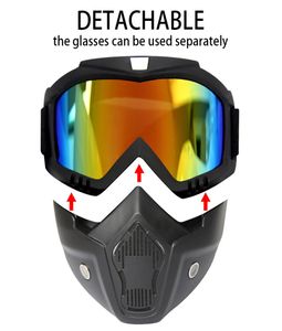 Des lunettes de ski pour le motocross et les lunettes de soleil cyclistes pour le snowboard tactique de moto masques de casque UV Protection5905941