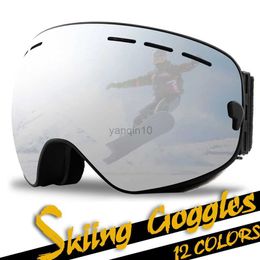 GOBYGO Nieuwe Dubbele Lagen Anti-condens Skibril Sneeuw Snowboard Bril Mannen Vrouwen Sneeuwscooter Eyewear Outdoor Sport Skibril HKD230725