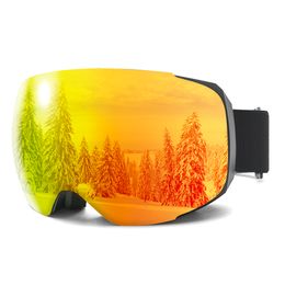 Gafas de esquí gafas personalizadas nieve polarizadas antivaho p ocrómico magnético esquí al por mayor 230828
