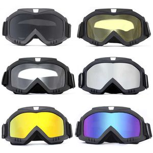 Lunettes de Ski Goggs hiver neige cyclisme sport Protection UV hommes femmes ing Snowboard Motocross lunettes étui à lunettes L221022