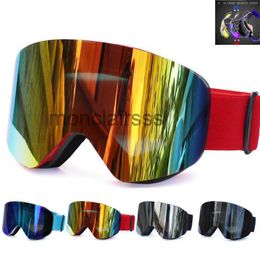 Gafas de esquí Goggs con capa doble magnética polarizadas ns ing antivaho UV400 Snowboard hombres mujeres gafas gafas L2210229B8U 9B8U