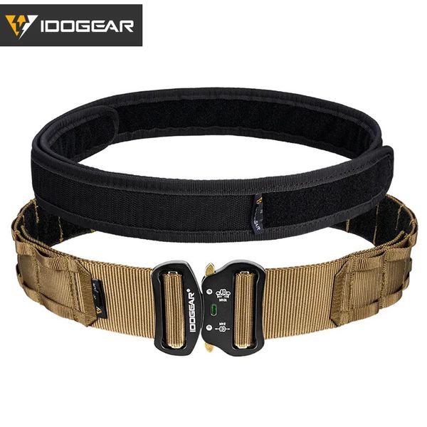 Lunettes de ski IDOGEAR tactique 2 pouces ceinture de combat boucle à dégagement rapide MOLLE chasse Sports de plein air hommes durables TwoinOne 3414 231122