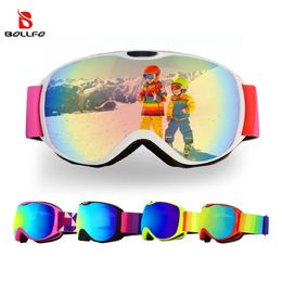 Gafas de esquí para niños de 414 años antivaho de doble capa UV400 gafas de nieve deportes al aire libre snowboard de invierno gafas de esquí para niños 231127