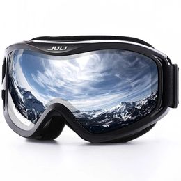 Lunettes de ski Lunettes de ski pour enfants MAXJULI marque lunettes de ski professionnelles double couche lentille anti-buée UV400 lunettes de neige s'adaptent aux lunettes 231010