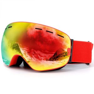 Lunettes de ski Lunettes de ski pour enfants avec couvercle lentille anti-buée film magnétique double couche snowboard lunettes de neige antidérapantes masque de ski snowboard 230919