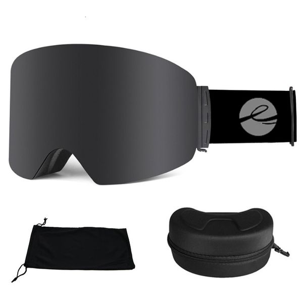 Gafas de esquí LOCLE OTG Goggle Snowboard Máscara para hombres Mujeres Gafas Antifog Cilíndrico UV400 Motocicleta Moto de nieve Gafas Adulto 230904