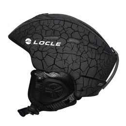 Skibril LOCLE Professionele Skihelm Heren Dames Kinderen Skihelm Sneeuwschaatsen Snowboard Sneeuwscooter Skateboardhelm Maat 52-61 cm 231102