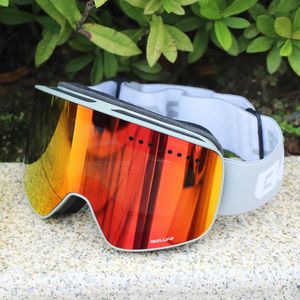 Ski Ggggles Magnétique Double couche Polarisé Lens anti-Fog UV400 Snowboard Ski for Men Women Lunettes Eyewear 230921