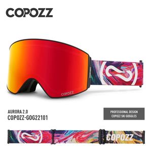 Skibril Magnetische QuickChange Antifog UV400 Snowboard Professionele Dubbellaags Lens Brillen Voor Mannen Vrouwen 231127
