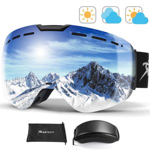 Lunettes de Ski MAXDEER hommes Snowboard Glasse hiver neige lunettes Ski antibuée UV400 Protection Double couches lentille 230830