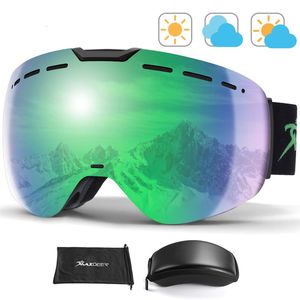Ski Ggggles MAXDEER Snowboard Lunes For Skiing Men Women Antitifog Eyewear OTG Double Couches Lens UV400 Protection 230904