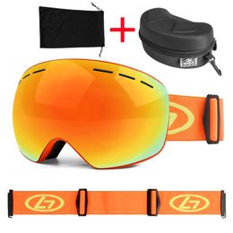 Lunettes de ski hommes Snowboard Glasse hiver extérieur neige lunettes de soleil UV400 Double couches lentille Antibuée Ski 230918