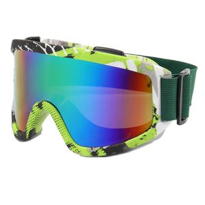 Lunettes de ski hommes femmes lunettes de snowboard hiver sports de plein air lunettes de soleil de neige Uv400 double couche lentille anti-buée ski 9 231221