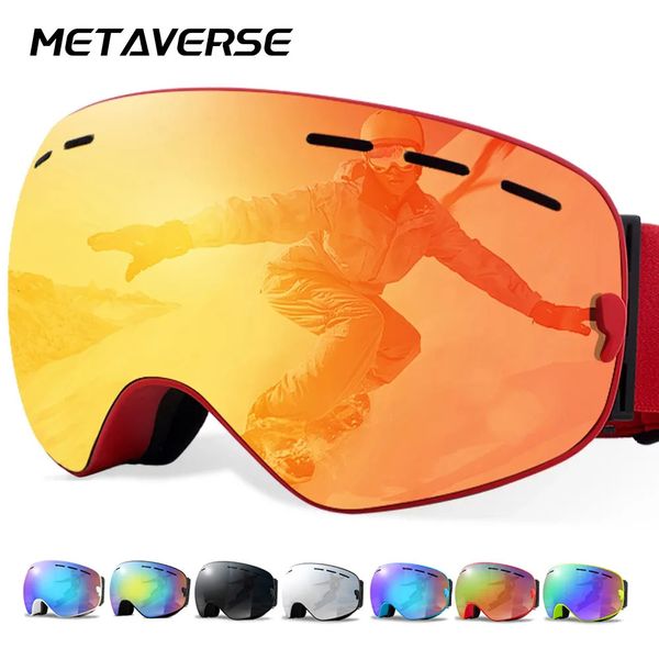Lunettes de ski hommes femmes lunettes de snowboard hiver sports de plein air motoneige lunettes de soleil Uv400 double couches lentille anti-buée ski Gogg 231012