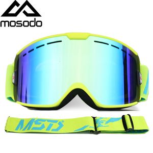Lunettes de Ski Mosodo Double couche lentille polarisée Ski antibuée UV400 neige légère hommes et femmes lunettes 230904
