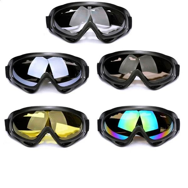 Lunettes de ski Lunettes d'équitation de moto Anti-sable Lunettes de soleil de motocross Sports Patinage Coupe-vent Anti-poussière UV 400 Équipements de protection 231118