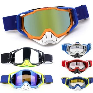 Lunettes de ski Offroad Masque Casque Sport Protection des yeux Moto Motocross Racing Lunettes de cyclisme pour hommes Dirt Bike Lunettes de soleil 231024