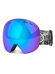 Lunettes de ski sports de plein air snowboard randonnée double couches UV400 antibuée grand masque de ski lunettes ski hommes femmes neige snowboard gogg3238240
