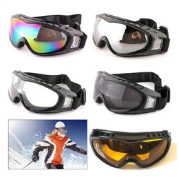 Gafas de esquí protectoras a prueba de polvo marco de lente deportes al aire libre niños gafas para niños Snowboard Moto ciclismo 231118