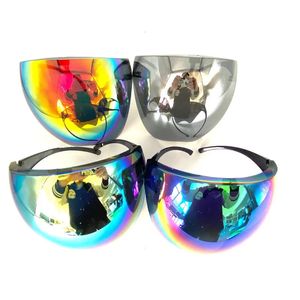 Lunettes de ski Lunettes de protection Faceshield Lunettes de soleil Transparent Anti-buée Anti-éclaboussures Masque Plein Visage Couvert Sécurité 231030