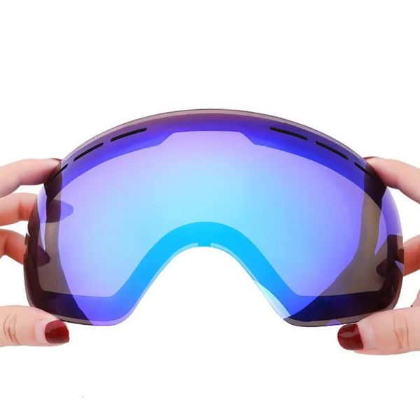 Lunettes de ski Lunettes de ski HX06 lentilles Double couche preuve de cécité des neiges Protection UV lunettes de snowboard pour Ski accessoires de sports d'hiver 231113