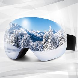 Skibril Skibril Magnetisch Snowboardbril Sneeuwbril voor Heren Dames Zwart Snowboarden Skiën Schaatsen 230802