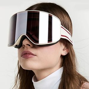 Ski Goggles Snowboard Goggles for Men Women, Skiing Snowboarding Eyewear Mask with UV Protection, Anti-Fog Double Lens, OTG Design, 231113