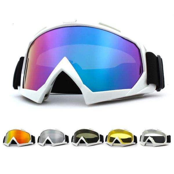 Lunettes de Ski Ski coupe-vent cyclisme moto hiver antibuée Snowboard lunettes masque tactique lunettes de soleil 231127